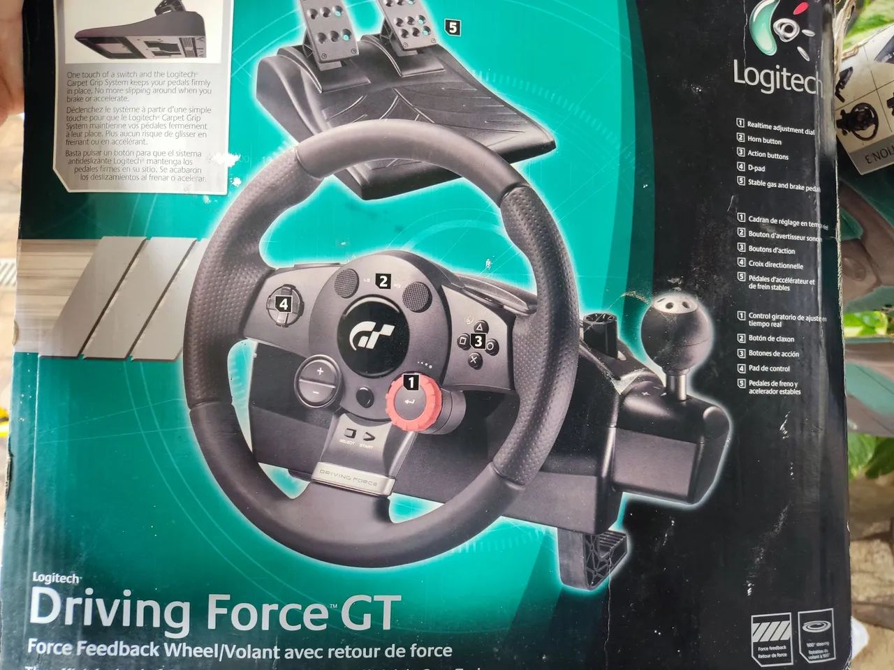 Volante GT PS3 e PC usado em bom estado