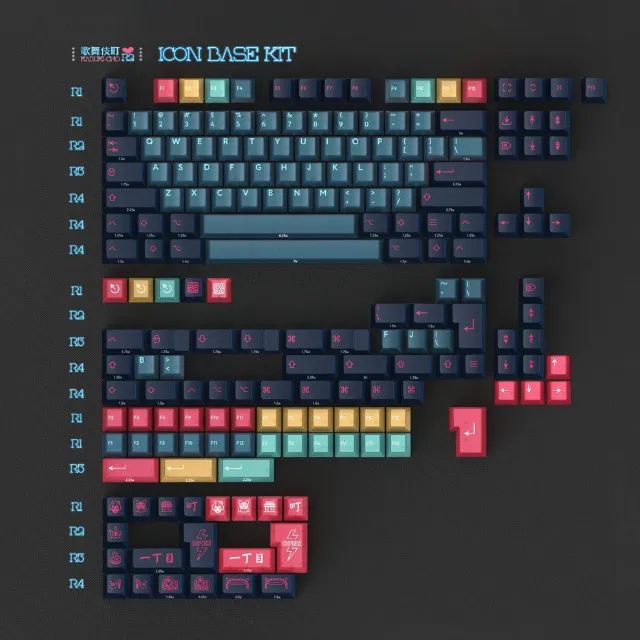 keycaps pbtfans kabuki-cho r2