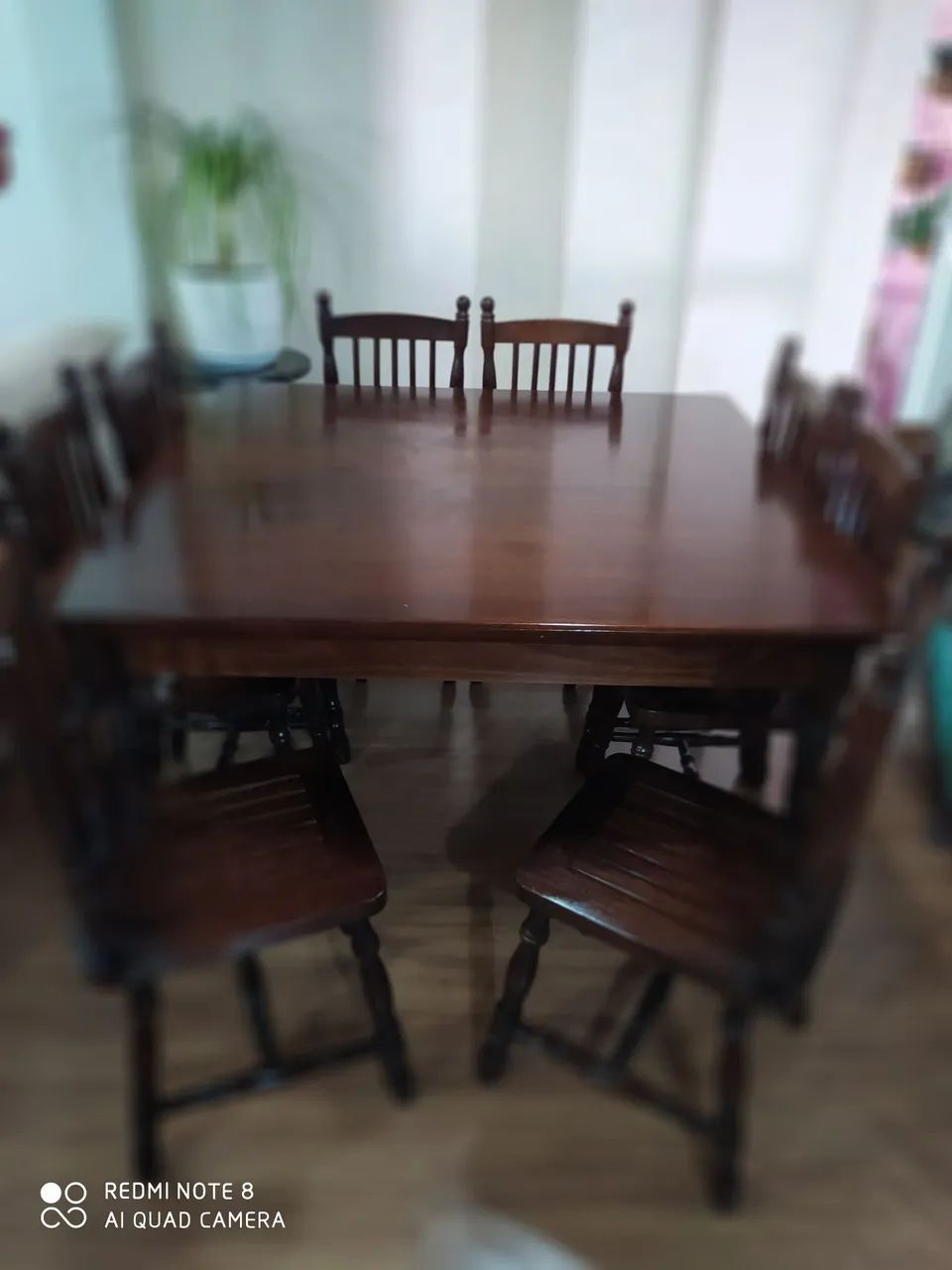 Mesa de jantar estilo colonial com 8 cadeiras  - Foto 2