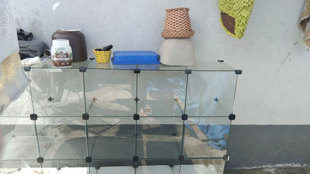 Gôndolas de vidros para loja 