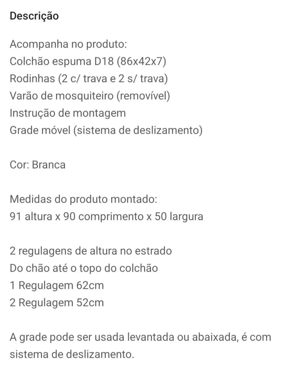 Mini berço + colchão (leia anúncio) - Foto 4