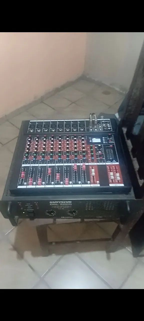 Potência com mesa de som profissional  - Foto 3