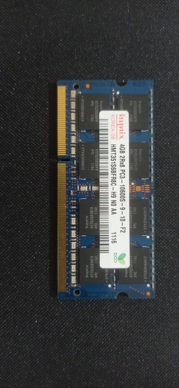 memória ddr3 4gb notebook 