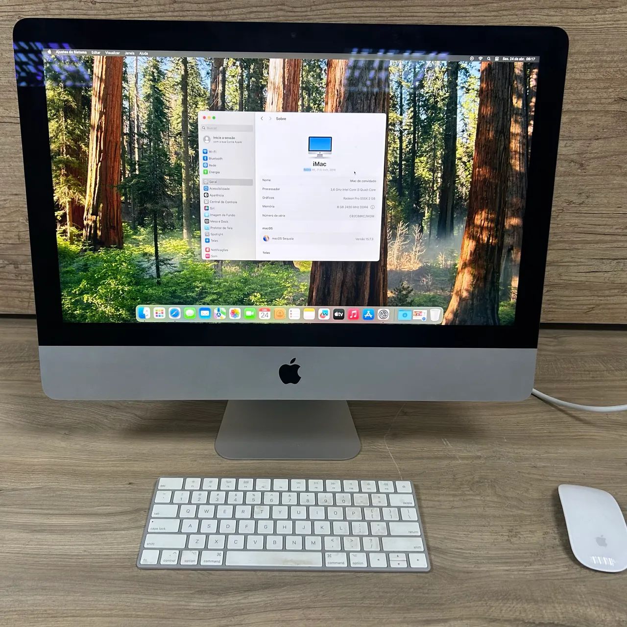 iMac 2019 i3 4k 8Gb 1Tb ssd- com caixa e teclado mouse originais