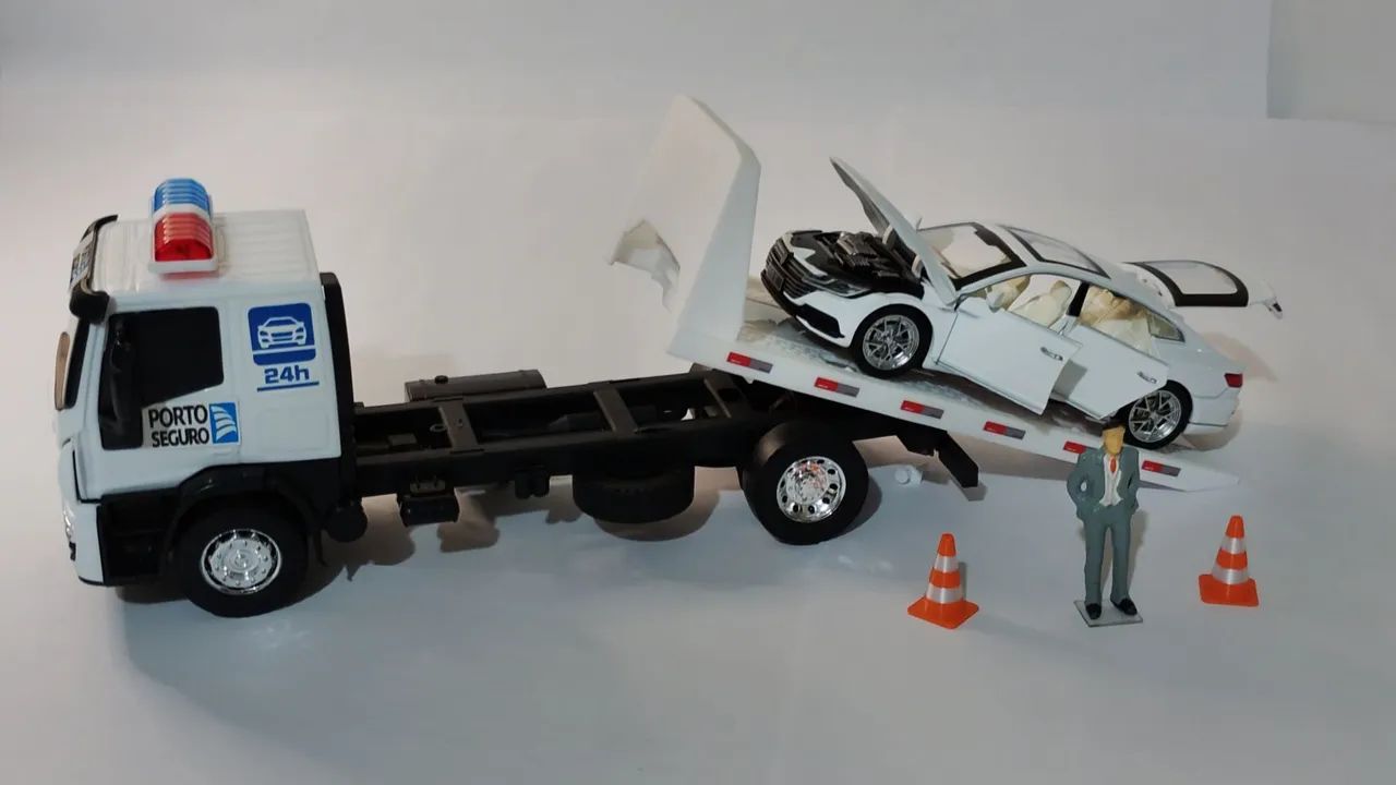 Miniatura Caminhão Guincho Plataforma Customizado  - Foto 5