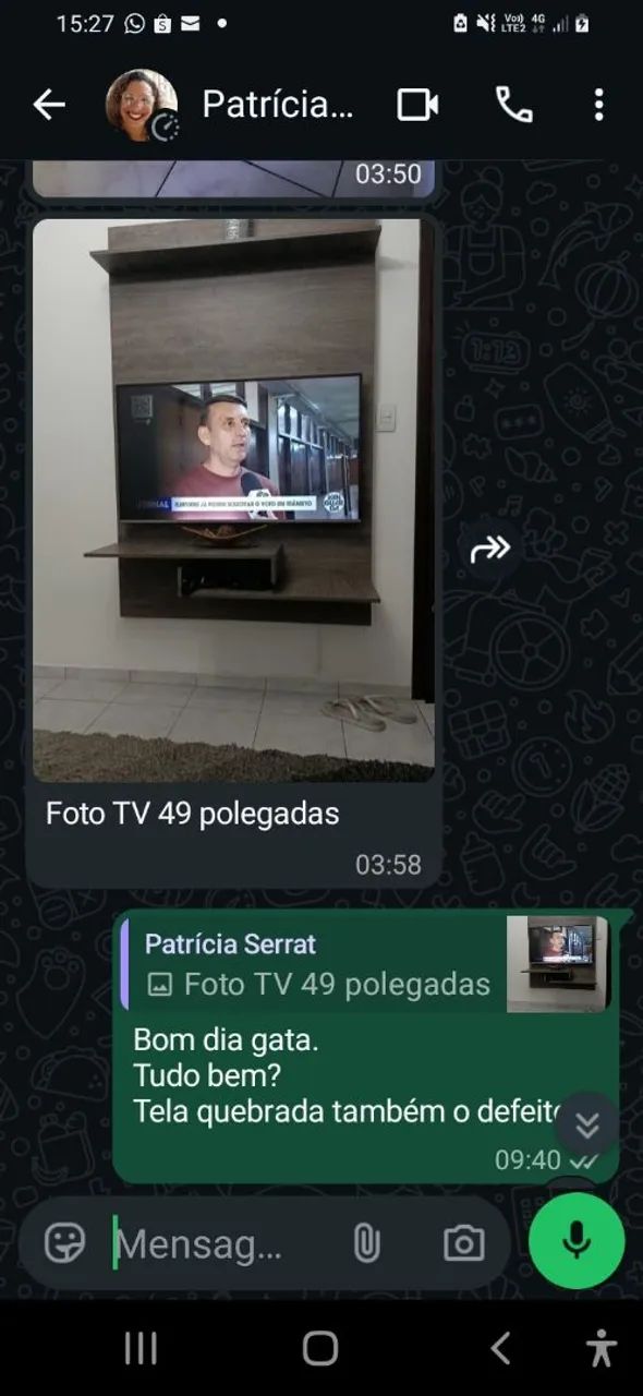 Televisão de 49 e 32.