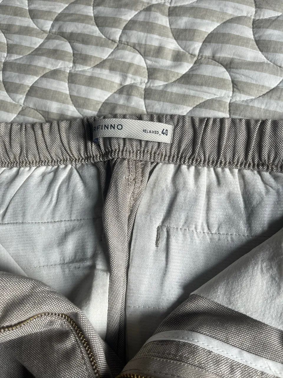 Calça algodão masculina relaxed tamanho 40 - Foto 5