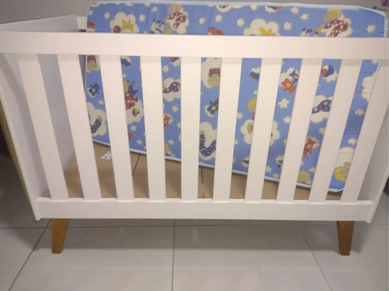 Berço retrô infantil ,já incluso o colchão da Ortobom - Foto 3