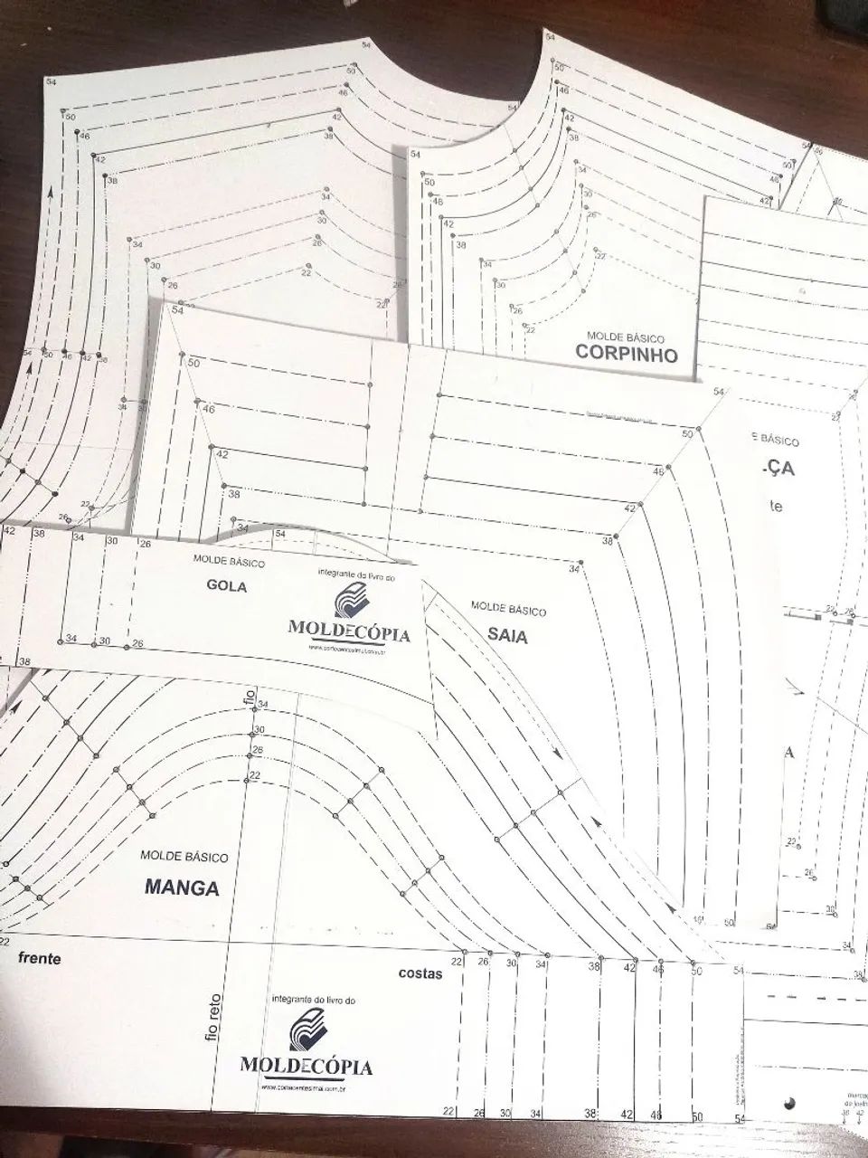 Kit de Gabaritos para Modelagem Feminina
