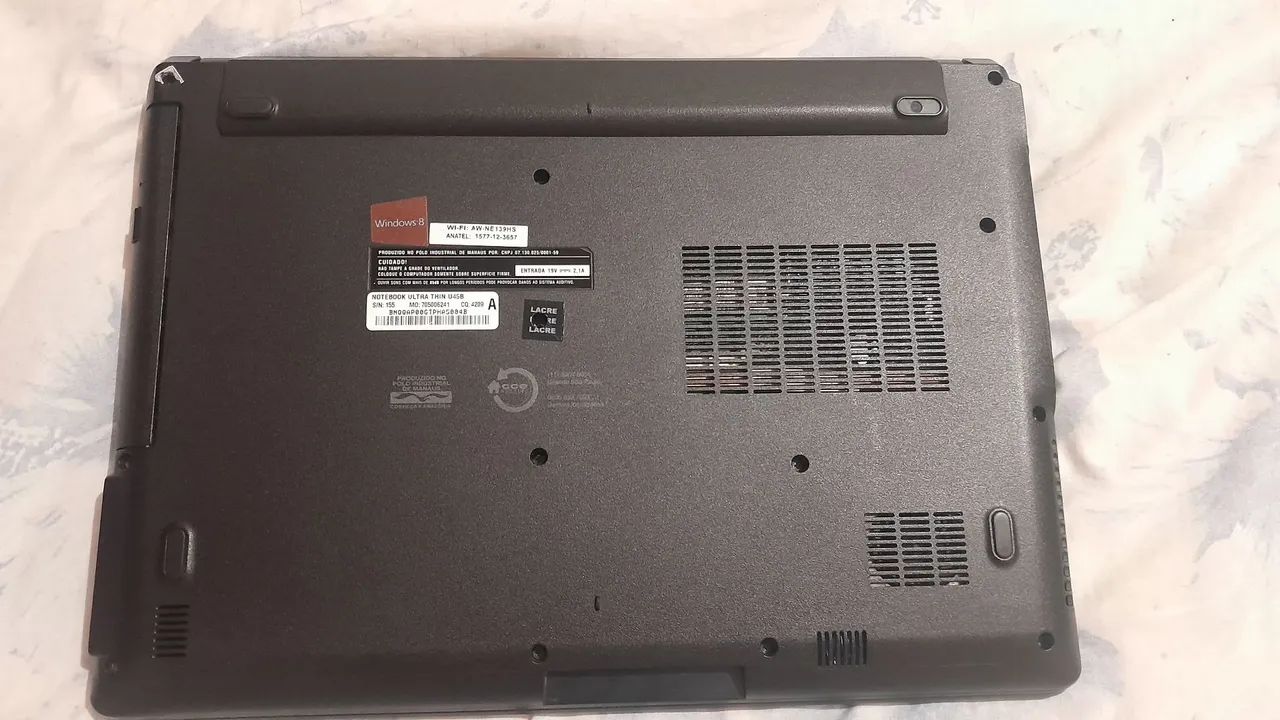 Vendo notebook CCE Windows 8 placa mãe danificada - Foto 3