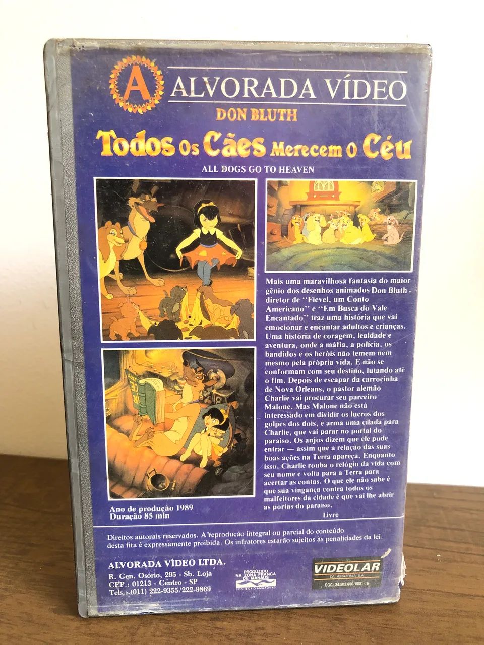 Vhs Todos os Cães Merecem o Céu  - Foto 2