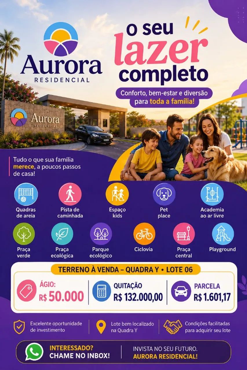 VENDO ÁGIO DE TERRENO - AURORA RESIDENCIAL | ARAXÁ/MG - Foto 3