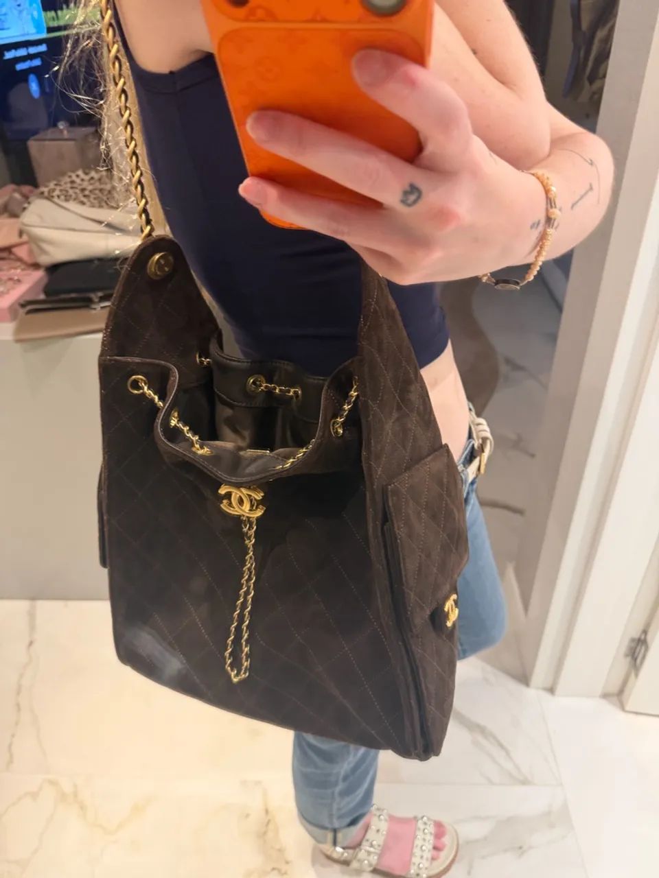 Bolsa jeans lançamento lv - Foto 3