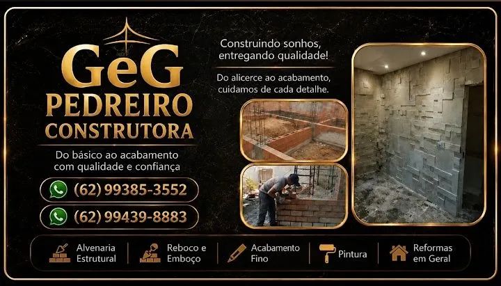 Pedreiro construtor.