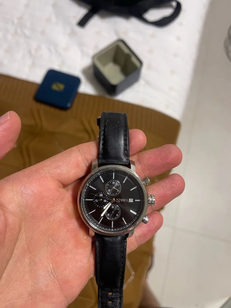 Relógio Fóssil com caixa original 