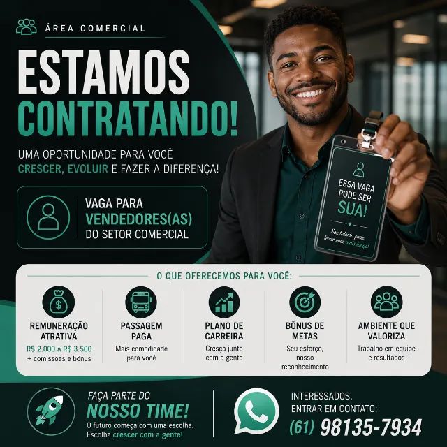 EXECUTIVO COMERCIAL | Oportunidade de Crescimento
