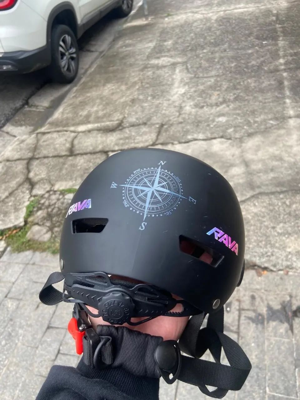Capacete RAVA preto - Foto 3