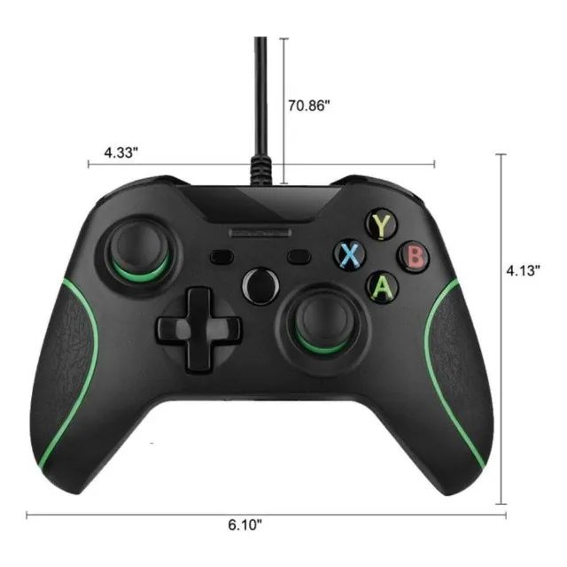 Controle Manete com Fio para Xbox One Compatível com PC Windows 8/10 Sem Caixa  - Foto 2