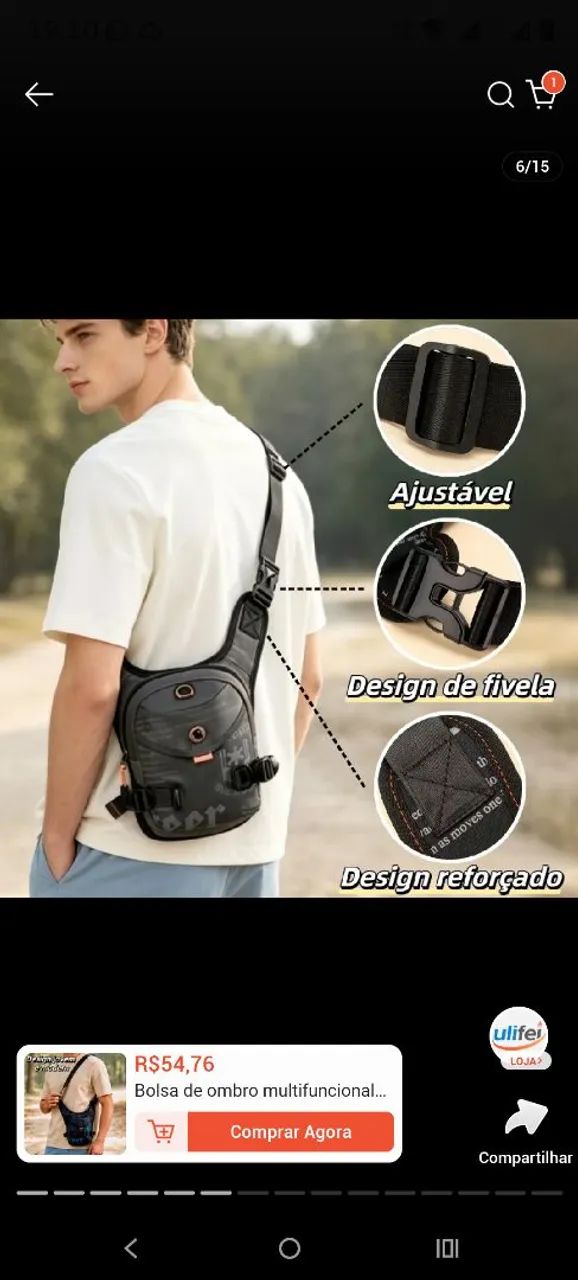 Pochete masculino 