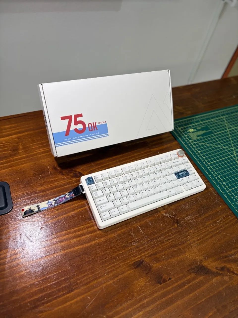 Teclado Mecanico CIDOO QK75 75% White, Pearl White Switch - Foto 4