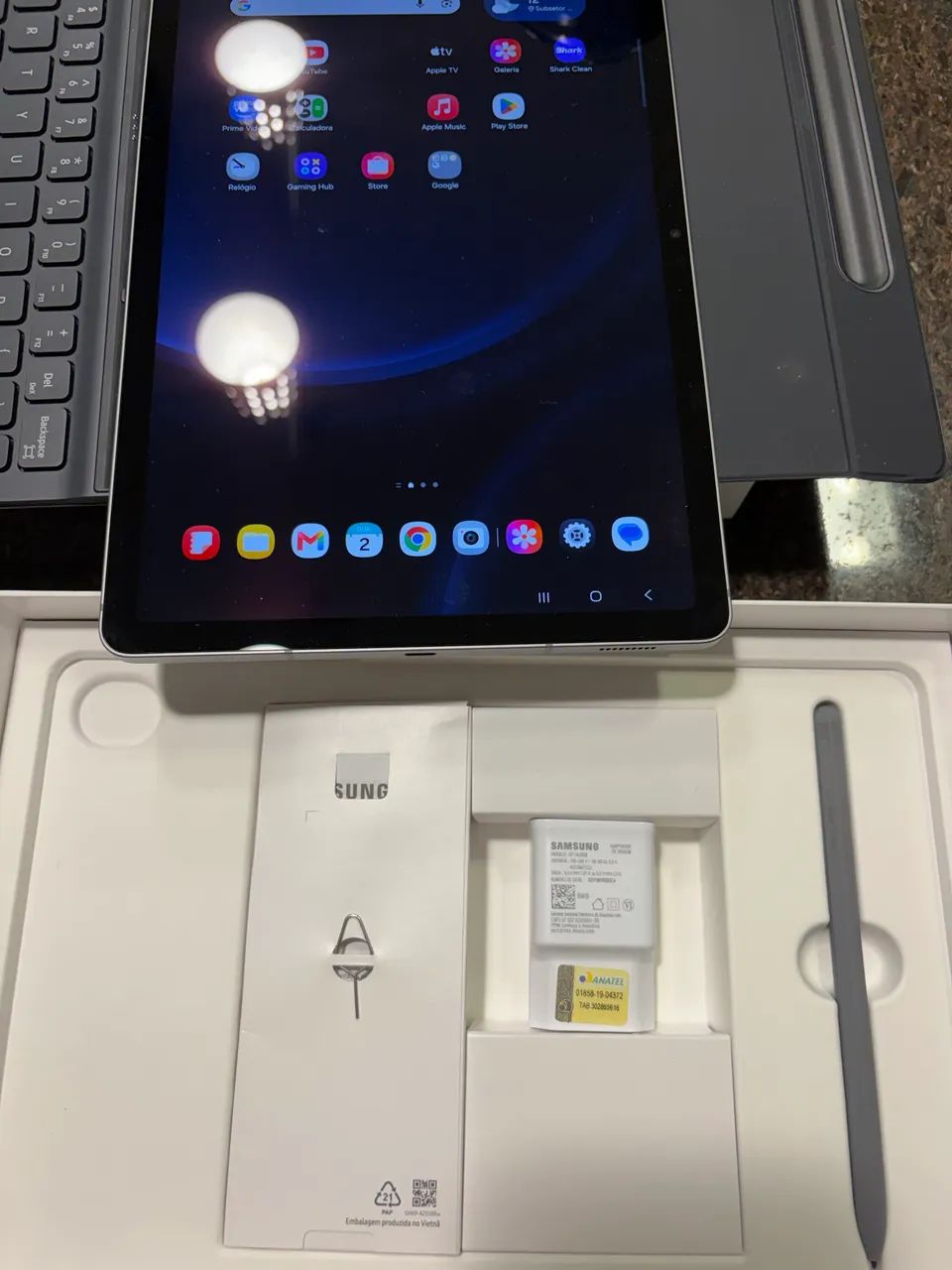 Samsung Galaxy Tab S9 FE + Capa Teclado Original Tablet Android