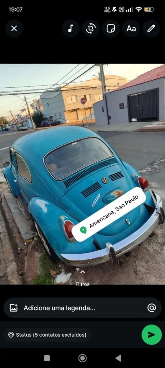 Volkswagen Fusca 1300 1972