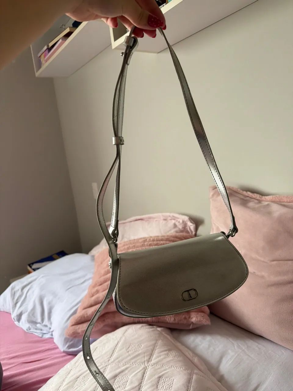 bolsa AnaCapri prata pequena  - Foto 4