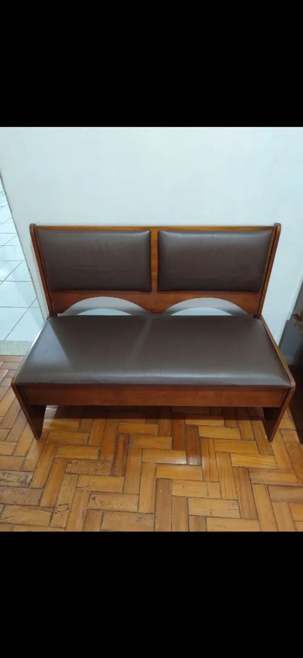 Banco baú em madeira (2 bancos) - Foto 2