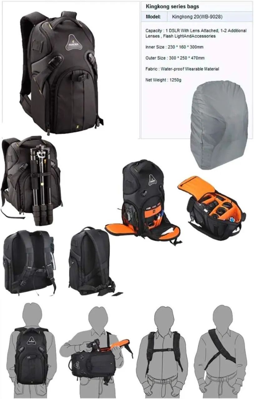 Mochila para Fotografia e Vídeo Greika - Foto 6