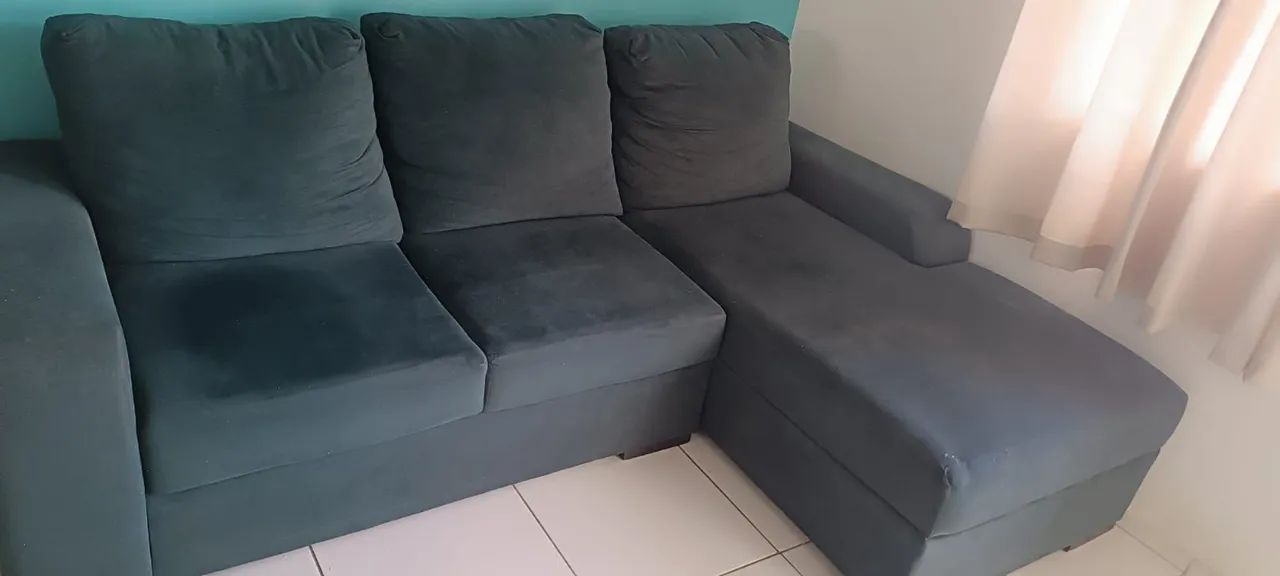 Combo Sofá 3 lugares + Mesa com cadeiras - Foto 2