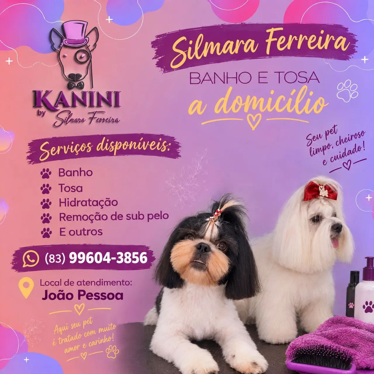 Silmara Ferreira Banho&Tosa a Domicílio.
