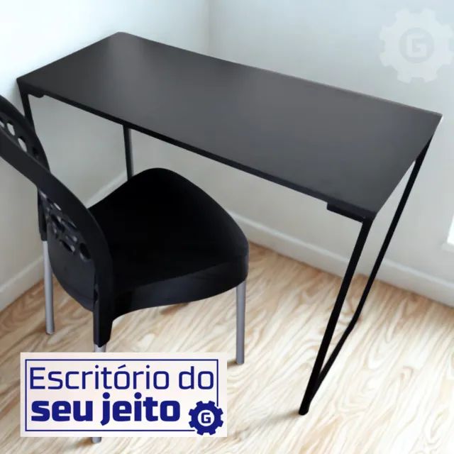 Escrivaninha Industrial NOVA Mesa de Escritório Multiuso para Notebook Computador Estudo - Foto 2