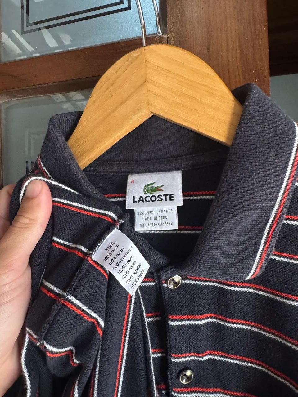 Camisa polo Lacoste vintage original  - Foto 2