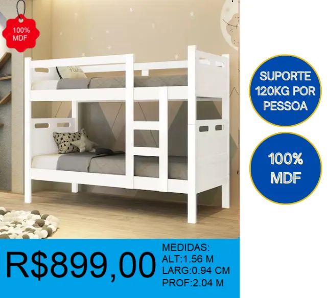 Beliche 100%mdf reposição - compre hoje e receba em até 72h