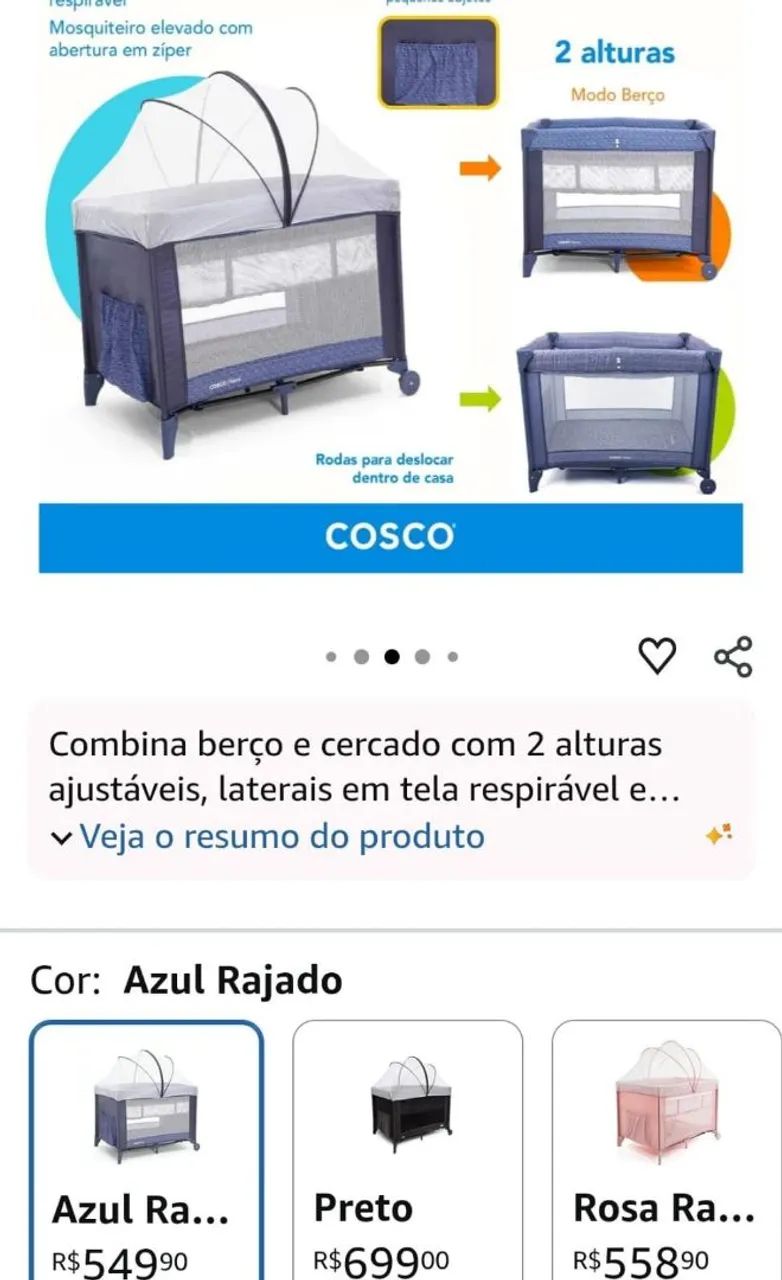 Vendo Berço Portátil 