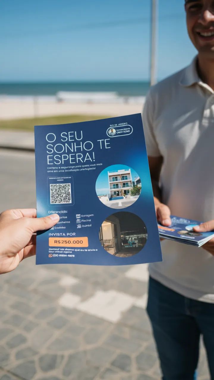 Panfleto Profissional para Corretores e Imobiliárias - Foto 2