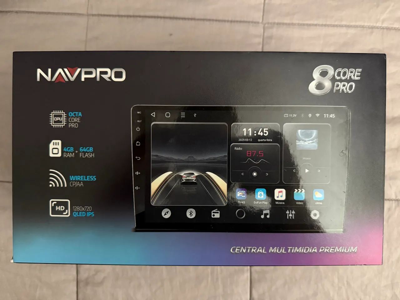 Central Multimídia NAVPRO OCTACORE PRO UNIVERSAL - Peças para