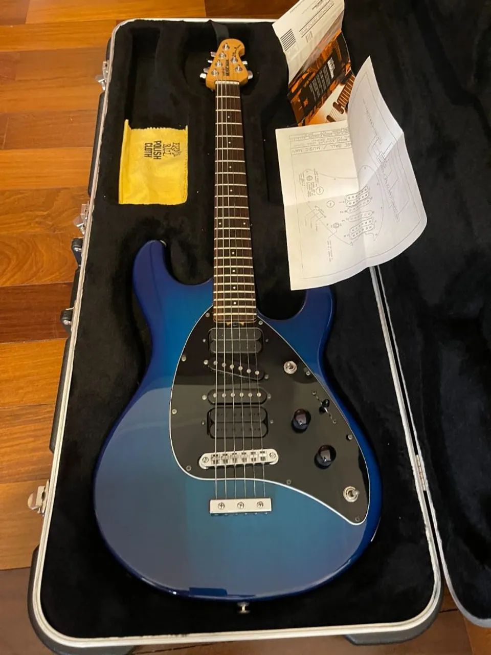 Guitarra Musicman Steve Morse Blue - Instrumentos musicais - Asa