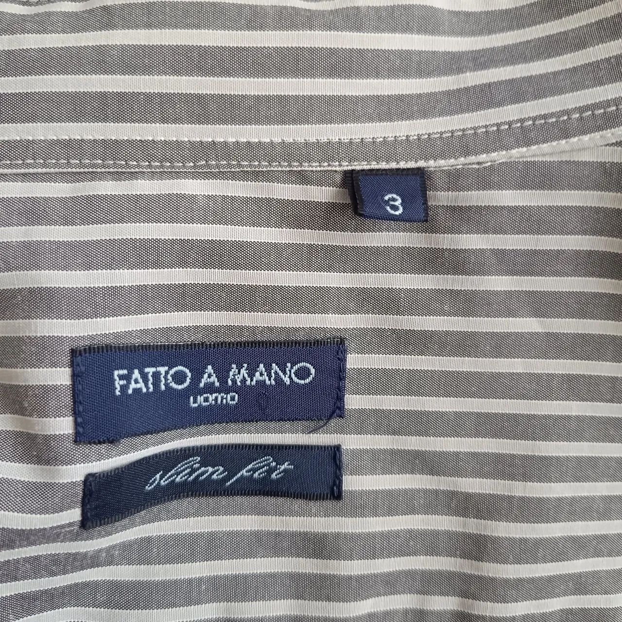 Camisa social masculina uomo tamanho M - Foto 4