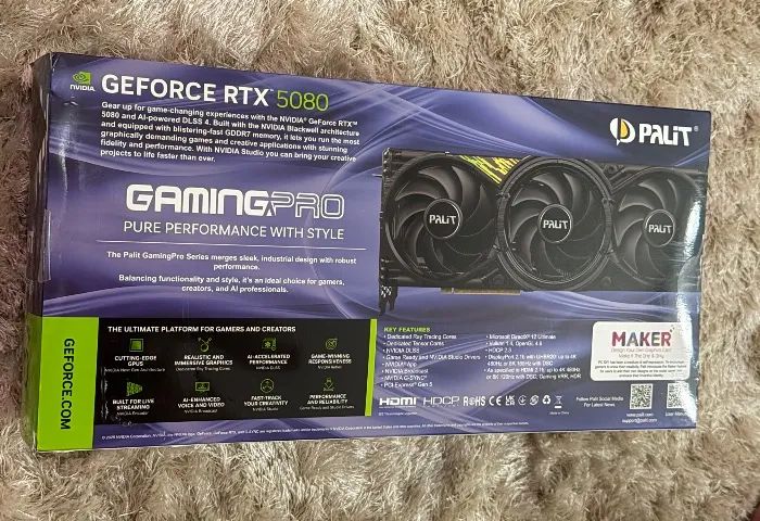 Rtx 5080 16gb nova  - Foto 2