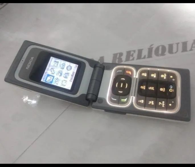 Nokia 7200 celular antigo RELIQUIA Flip quadrado  - Foto 5