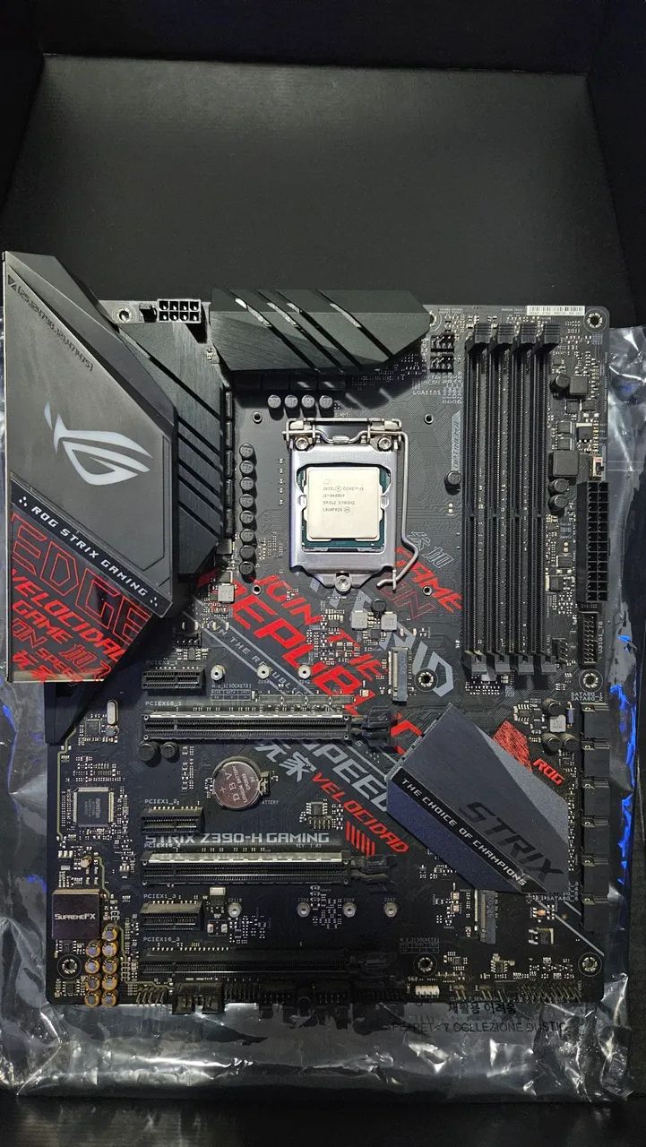 Kit Intel i5-9600KF + ASUS ROG Strix Z390-H + 16GB - Peças de