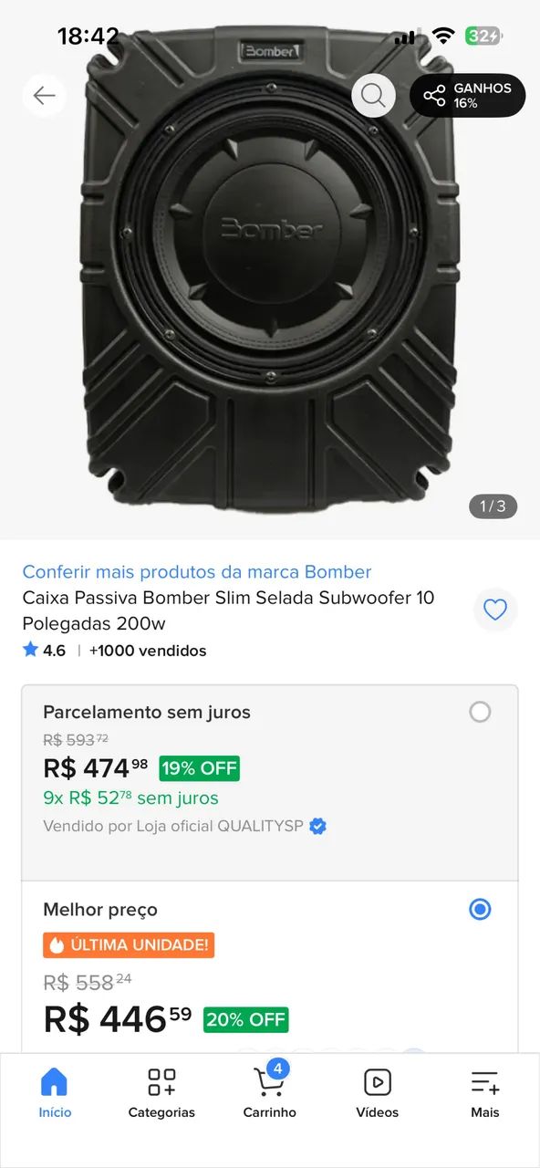 Vendo caixa subwoofer para grave e módulo TL 1500 - Foto 5