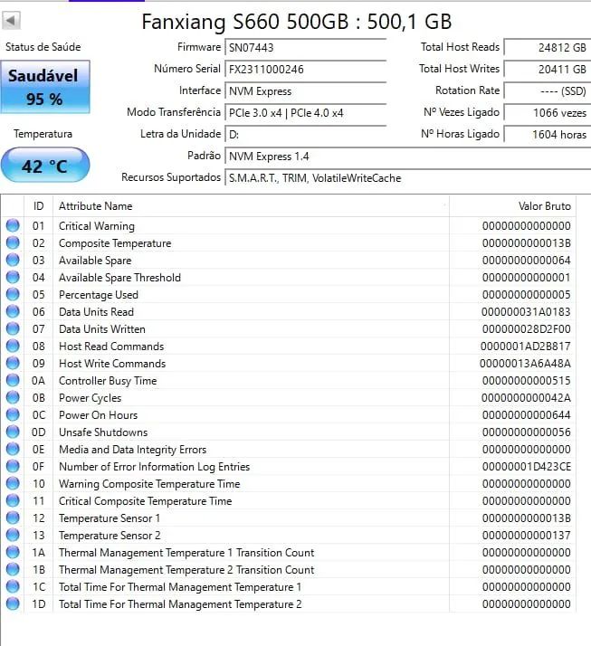 SSD Faxiang 512GB Pci 4.0 Gen4 - Foto 3