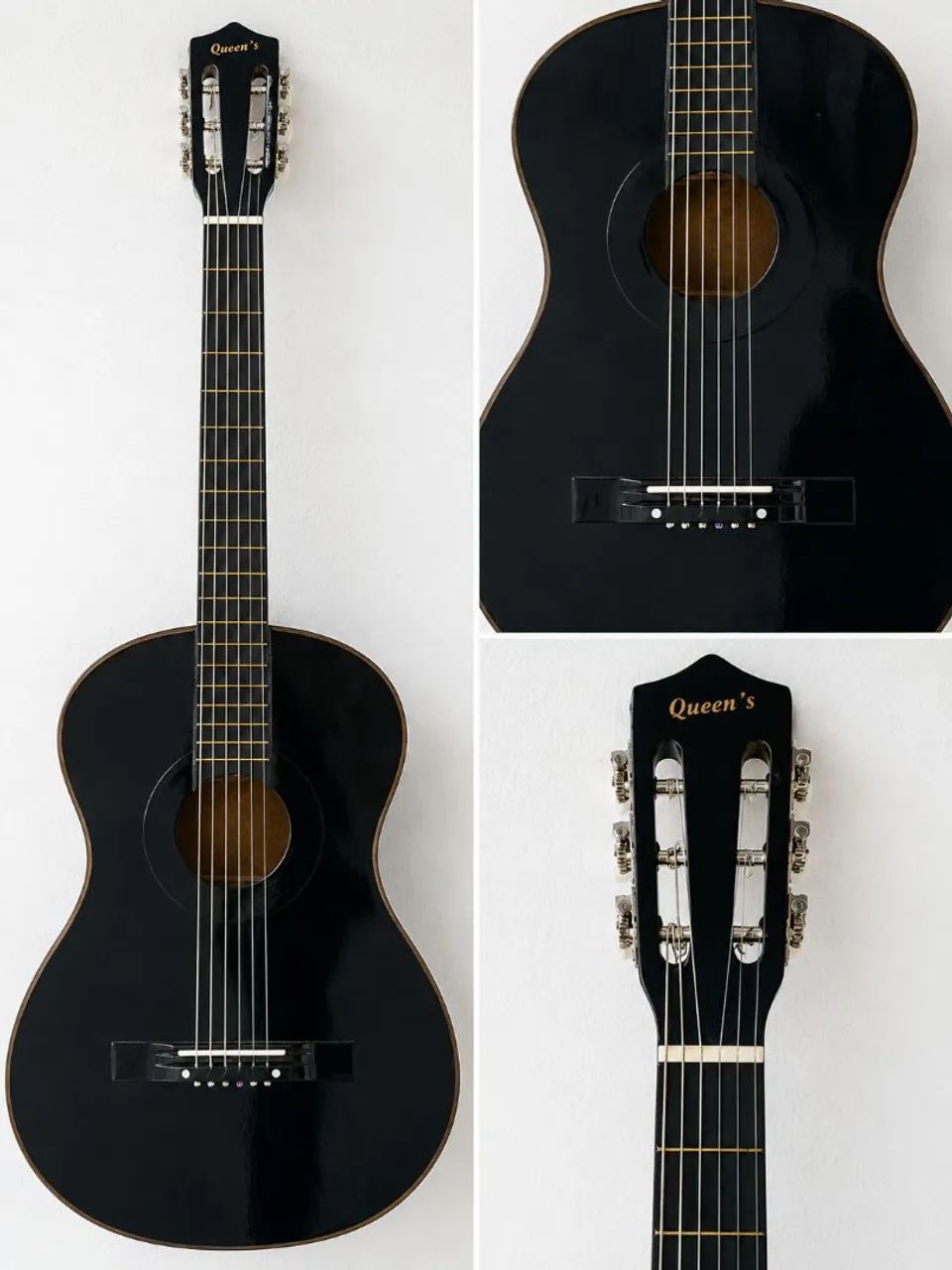 Violão Acústico Preto 