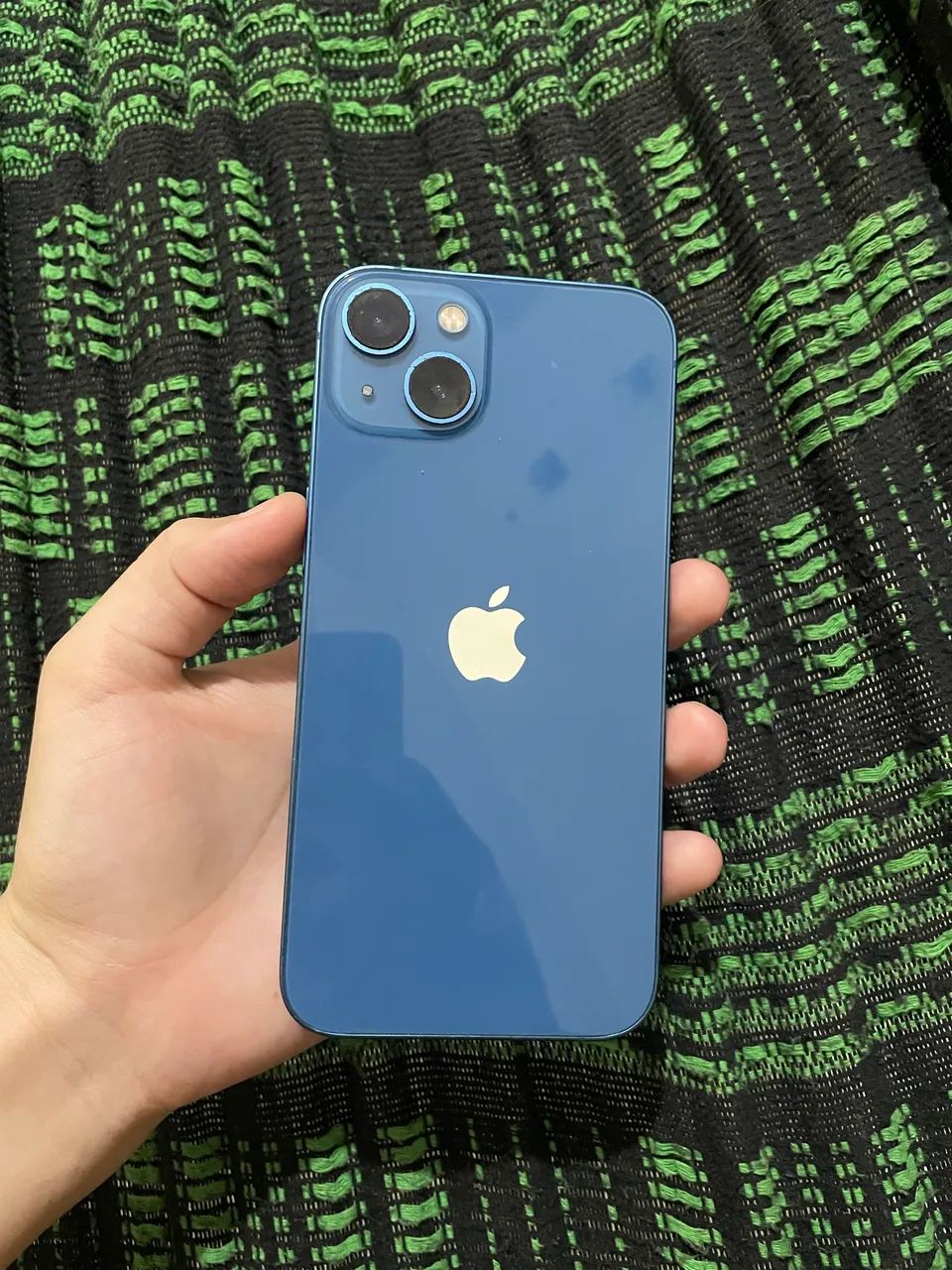 Carcaça iPhone 13 azul  - Foto 2