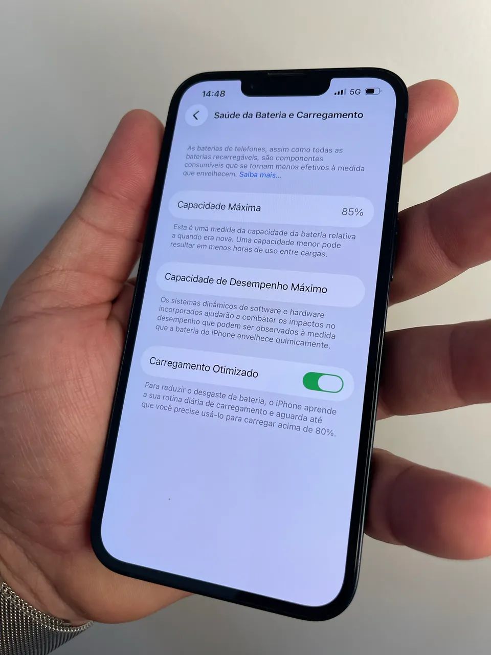 Iphone 14 5G 128gb Black Completo Troco ou vendo - Foto 4