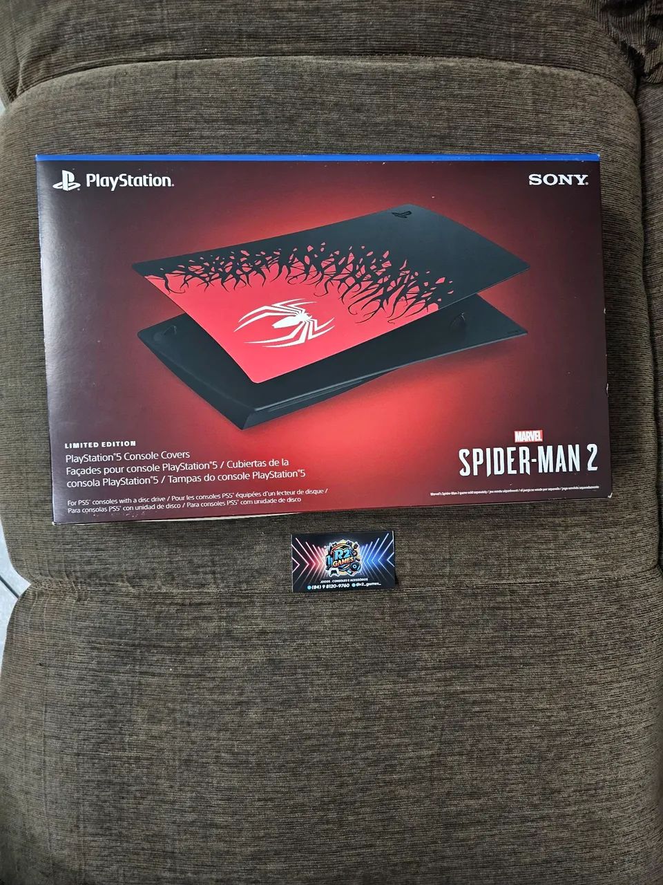 TAMPA PS5 SPIDER-MAN 2 FACEPLATE ORIGINAL SONY (PS5 FAT) ACESSÓRIO  