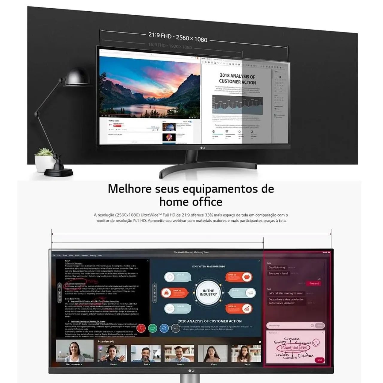 Monitor LG 29" ULTRAWIDE FullHD - Foto 2