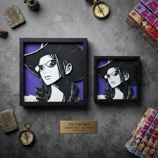 Quadro 3D Shadow Box da Nami - One Piece